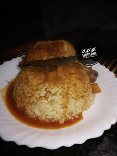 صورة لوصفة ارز 🍚 بالدجاج 🍗 صوص حمراء