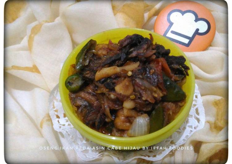 Oseng Ikan Asin Peda Cabe Hijau