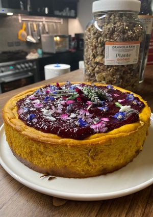 Una foto de Cheesecake de boniato sin azúcar!!!