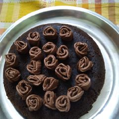 Chocolate cake with simple ingredients A picture of Chocolate cake with simple ingredients.
