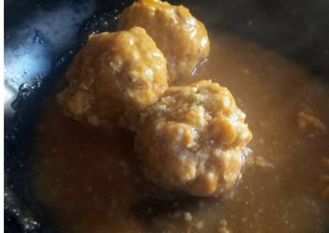 Albóndigas al Varoma con salsa española (Thermomix)