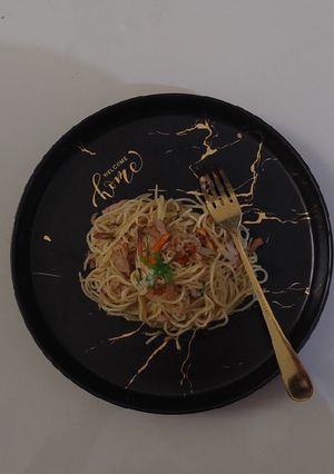 Foto resep Spaghetti Tuna Aglio Olio 🐟