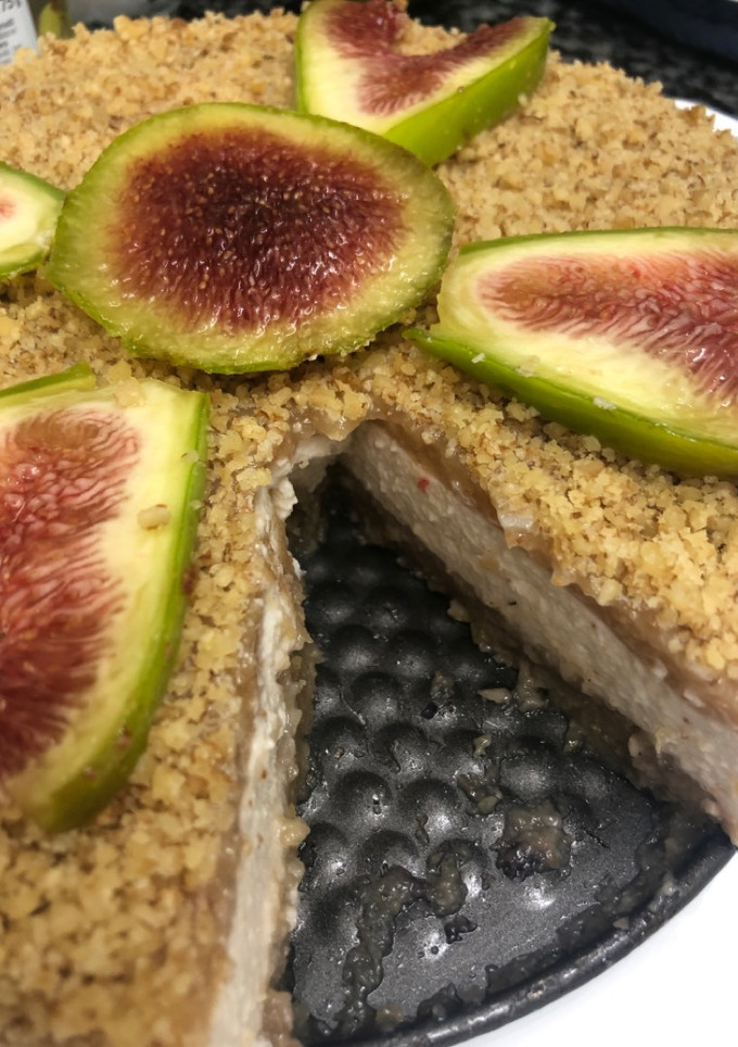 Una foto de 354. Cheesecake de higos y nueces (postre)