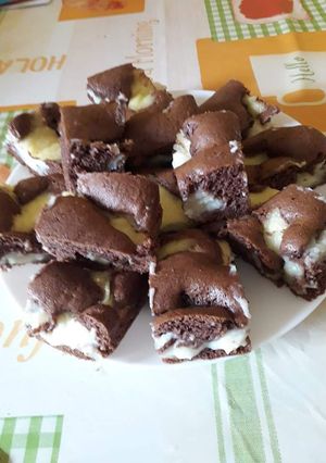 Vanília pudingos boci szelet recept fotója