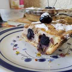 Una foto de Clafouti de cerezas