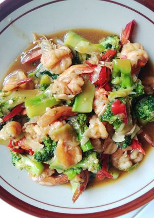Foto resep Ca brokoli udang