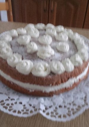 Foto principal de Tarta de nata y nueces