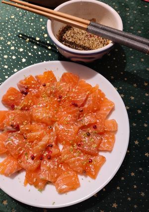 Une photo de Saumon gravlax aux saveurs Asiatiques