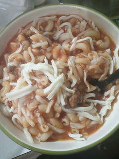 A picture of Tomato Mac Soup.