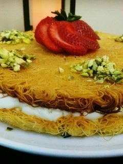 صورة لوصفة كنافة بالقشطة