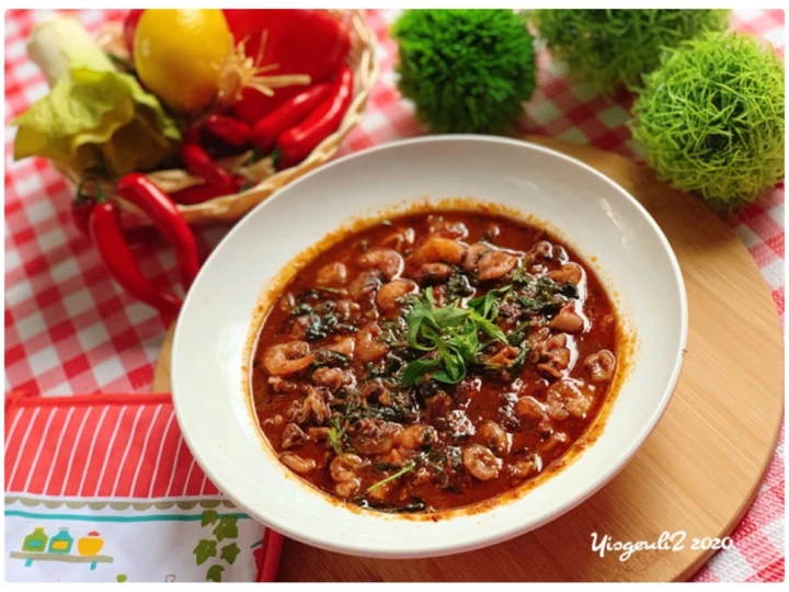 Cara Gampang Membuat Resep Cumi-Udang Pedas Kemangi yang Lezat Anti Ribet, Lezat