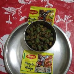 A picture of Masala bhindi.