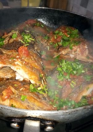 A picture of Tilapia stew.