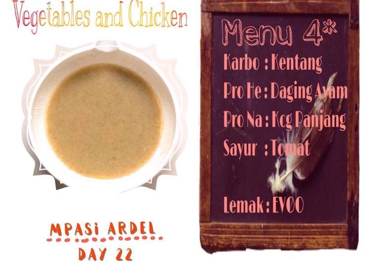 Langkah Mudah untuk Menyiapkan Freshness of vegetables and chicken yang Lezat