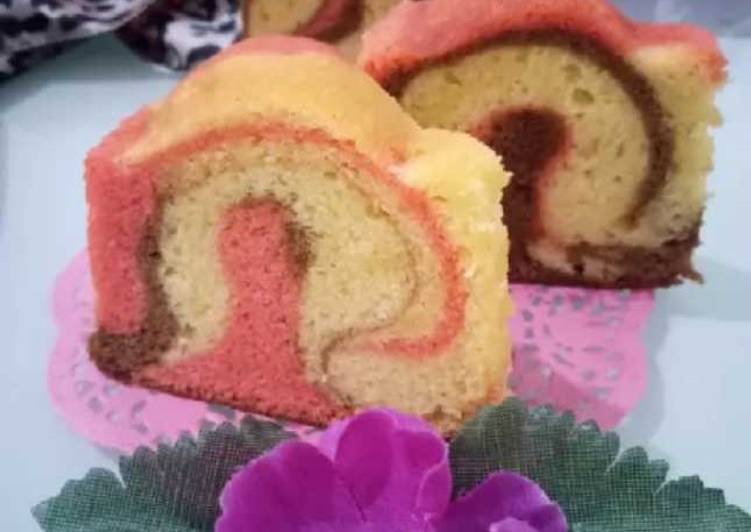 Cara Membuat Butter Cake Marmer Anti Gagal