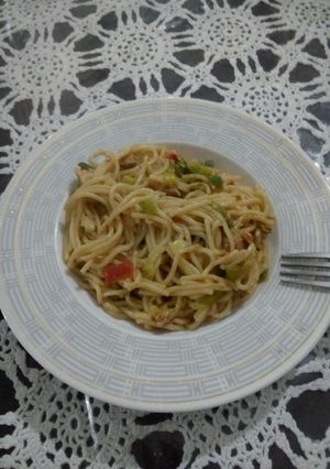 A picture of Saucy Spaghetti.