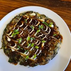Okonomiyaki A picture of Okonomiyaki.