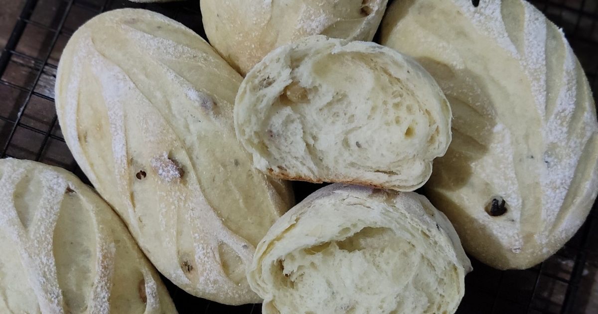 Trail Mix Soft Sourdough Bread