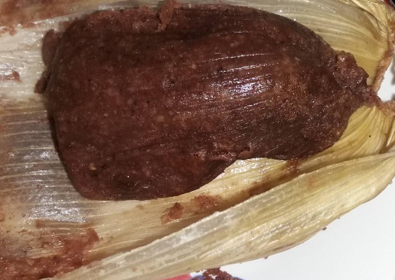 Tamales de chocolate