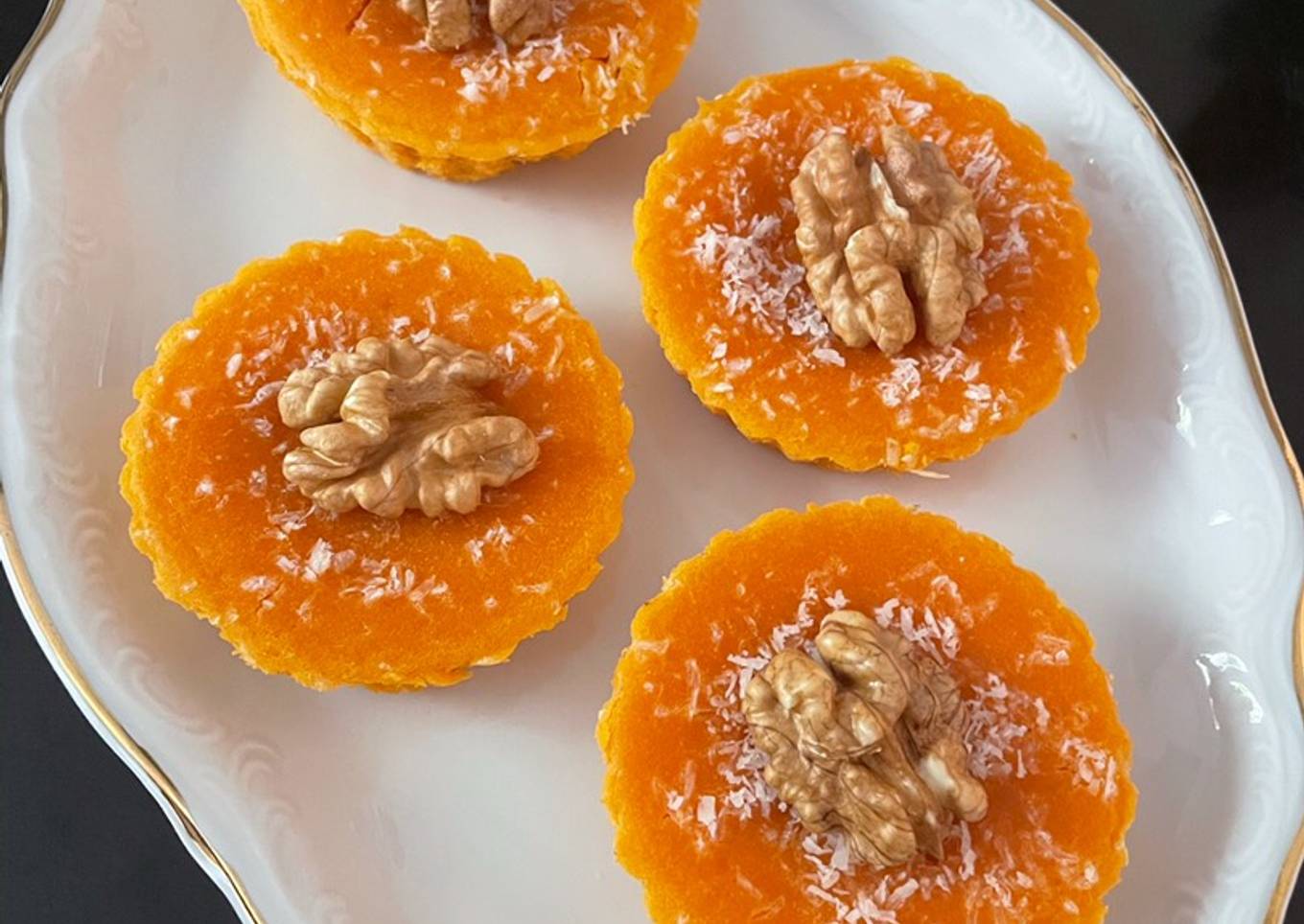 Tartaletas de sandía con miel