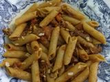 Πένες ολικής με μοσχάρι και καρότο