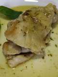 Muslo de pollo deshuesado al pesto