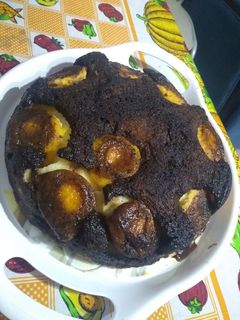 Una foto de Torta de duraznos y coco apta para celíacos