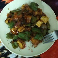 A picture of Chilli paneer.