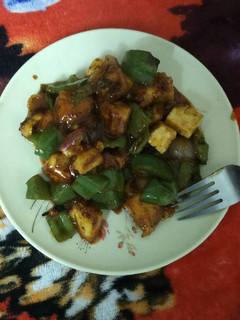 A picture of Chilli paneer.