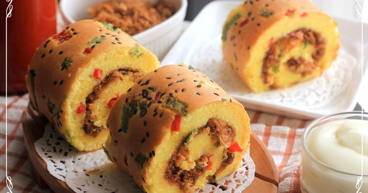  Resep  BOLU  GULUNG  ABON Lembut Lentur oleh Tintin  Rayner  