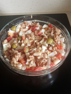 Una foto de Ensalada de alubias