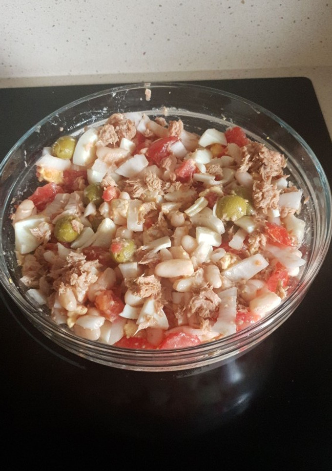 Una foto de Ensalada de alubias