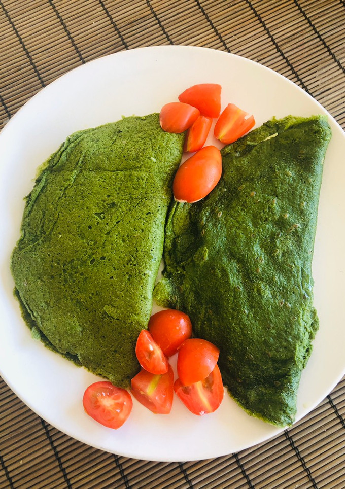 Una foto de Keto - Masa de Espinaca para quesadillas o canelones 🤗🤗🤗🤗