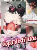 Copa de frutas y kéfir