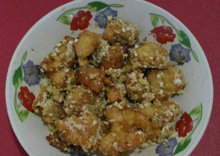 Resep: Udang goreng telor asin yang Gurih