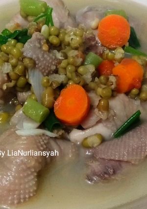 Foto resep Sop ayam kacang hijau