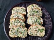A picture of cheese garlic bread