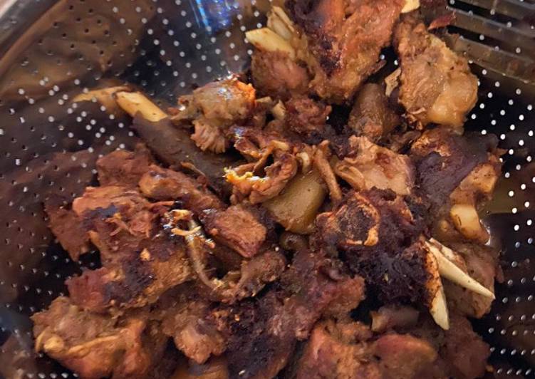 Easiest Way to Make Award-winning Fried goat meat
