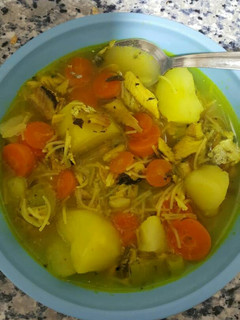 Una foto de Guiso de verduras con sardinas