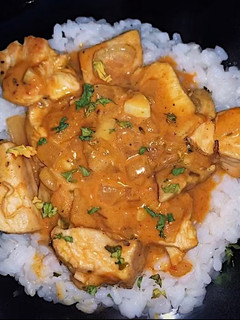 Una foto de Pollo al curry