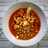 Garbanzos con migas de bacalao