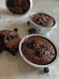 Muffin ai mirtilli senza burro e uova