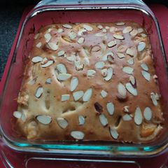 A picture of French Mixed Berries And Apple Clafoutis. 🇫🇷😍🍐🍒🍯🍰🍸🍨.