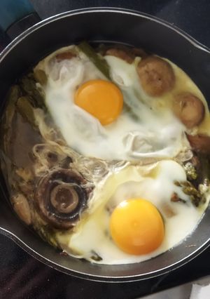 Una foto de Huevos esparragaos