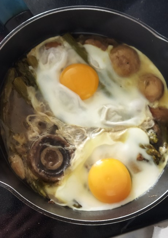 Una foto de Huevos esparragaos