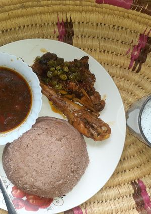 A picture of Kienyeji chicken #themechallenge.