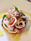 Calamaro piccolo Marinato (insalata di calamaro piccolo tiepida)