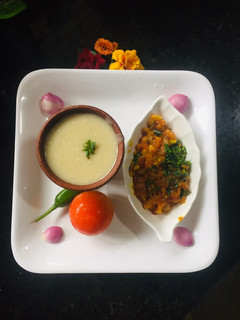கம்பங்கூழ் & தக்காளி பூண்டு தொக்கு செய்முறை முக்கிய புகைப்படம்