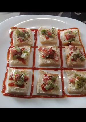 A picture of Open sandwich.