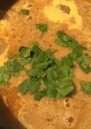 A picture of California Farm Oyster Mushroom Coconut Cream Soup.